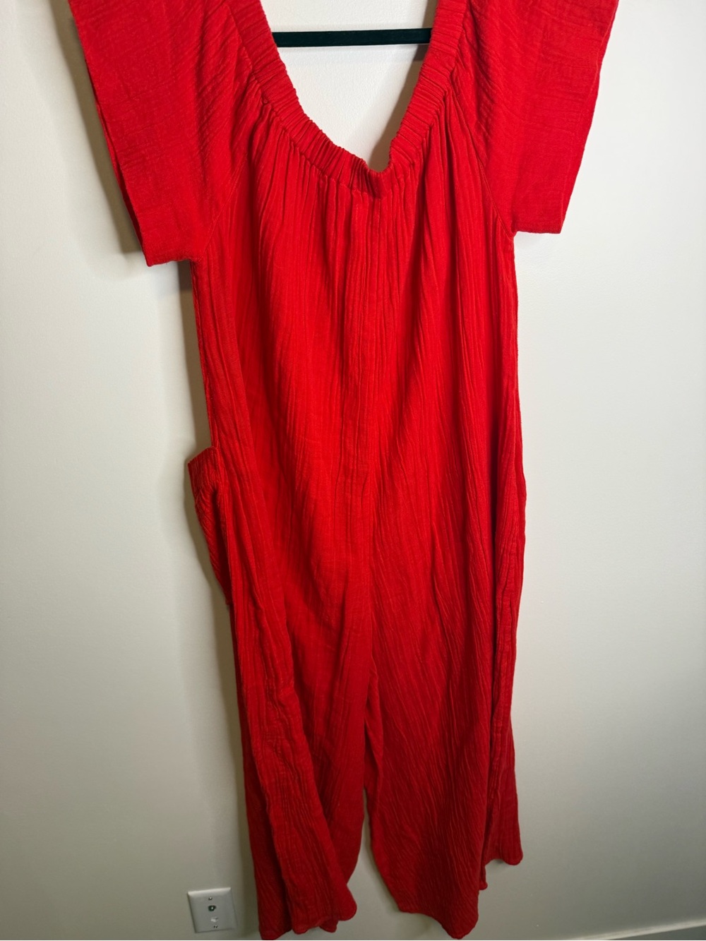 Mara Hoffman Swim red Blanche Wide Leg Jumpsuit Size Small - Picture 9 of 10